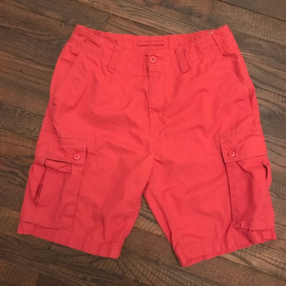 Nautica Men Cargo Shorts Sailor Red Size 30 Waist